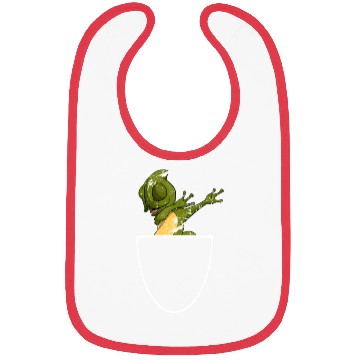 Discover Dabbing Lizard Reptile Animal Pocket Chameleon Bibs