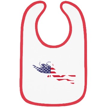 Discover American Flag USA Diving Scuba Diver Bibs
