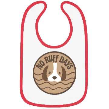 Discover No Ruff Days Cute Puppy Dog Bibs