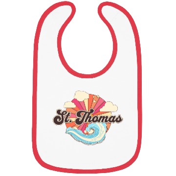 Discover Saint Thomas Caribbean Retro Beach Bibs