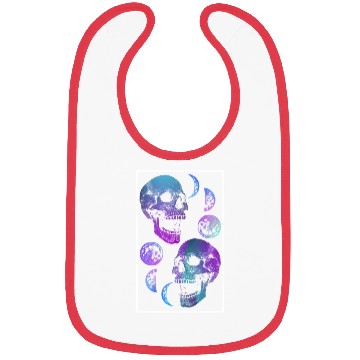 Discover Skeleton Bibs, Neon Skull Moon Gothic Skeleton