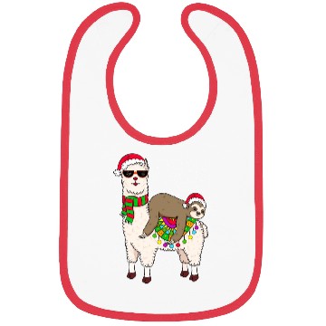 Discover Sloth Riding Llama Sloth Bibs