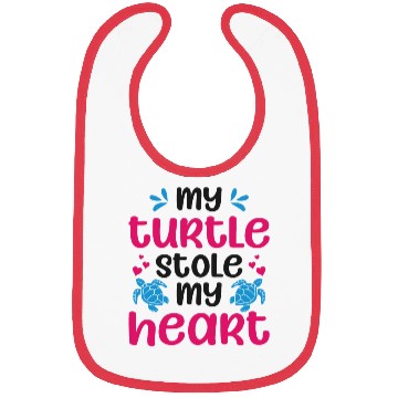 Discover Sea Turtle Tortoise Valentines Day Bibs