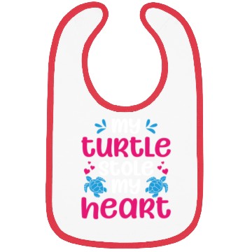 Discover Sea Turtle Tortoise Valentines Day Bibs