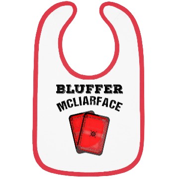 Discover Bluffer Mcliarface Poker Game Cards Player Bibs