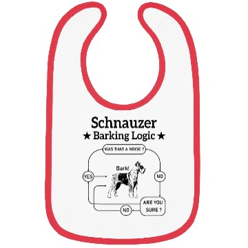 Discover Schnauzer Barking Logic Bibs