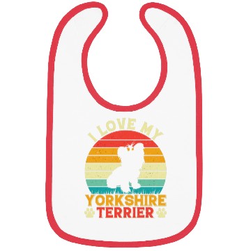 Discover I love my yorkshire terrier Bibs