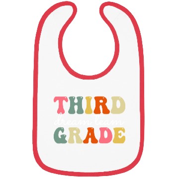 Discover Third Grade Dream Team Back To School Bibs