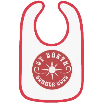 Discover Saint Barthelemy Caribbean Summer Love Bibs