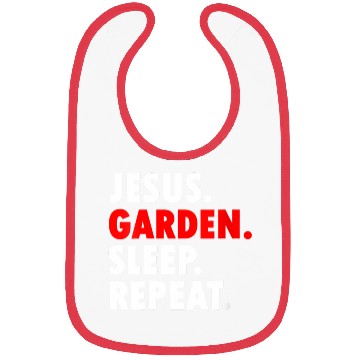 Discover Jesus Garden Sleep Repeat - Novelty Hobby Bibs