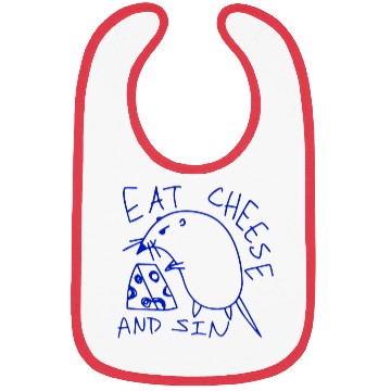 Discover Eat cheese and sin Bibs