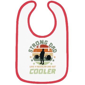 Discover Strong Dad Like A Regular Dad But Cooler Funny Bibs