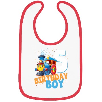 Discover 5Th Train 5 I'M Five Bibs