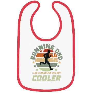 Discover Funny Running Dad Like A Regular Dad Bibs