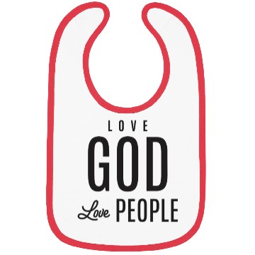 Discover Love God Love People Bibs