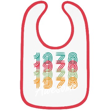 Discover 1978 Vintage Year Retro Birthday Gift Bibs