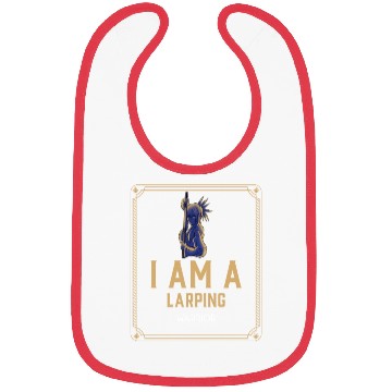 Discover I Am A LARPing Female Warrior Bibs