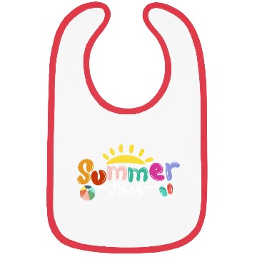 Discover Summer Vibes Hello Vacation Beach Sunshine Funny Bibs
