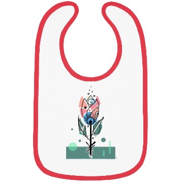 Discover Retro Tulip Flower Bibs