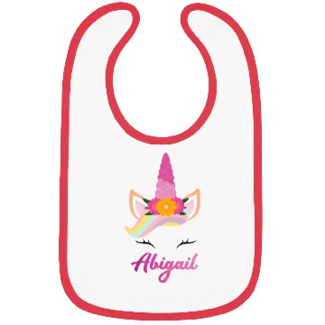 Discover Name Abigail Unicorn Lover Bibs