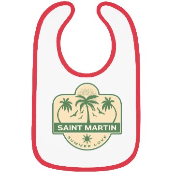 Discover Saint Martin Caribbean Summer Love Bibs