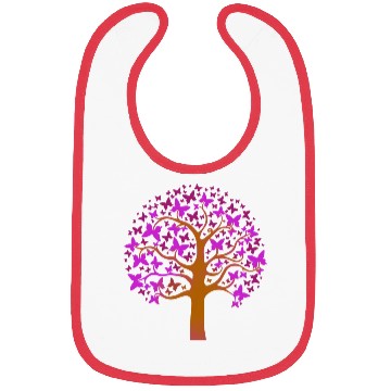 Discover Purple Butterfly Nature Tree Bibs