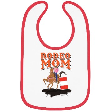 Discover Rodeo Mom Barrel Racing Lover Bibs
