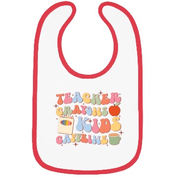 Discover Teacher Crayons Kids Caffeine, Back To School Bibs