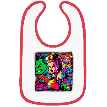 Discover 80s Pop Gaming 80s Popstyle Cartoon For all, who Bibs