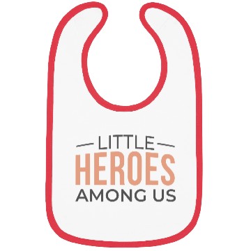 Discover Little Heroes Among Us Bibs