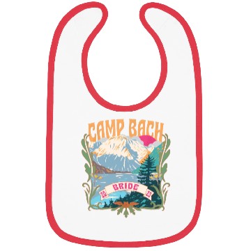 Discover Camp Bach Bride Bridesmaid Camping Bachelorette Bibs