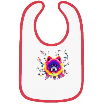 Discover Pomeranian pop art Bibs