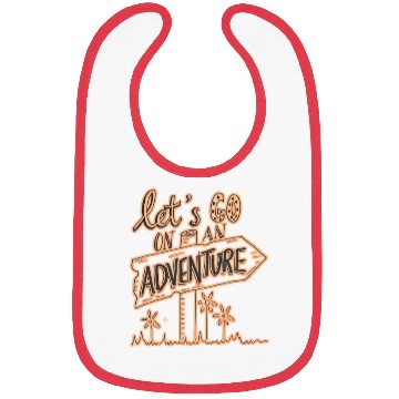 Discover Let's go on an adventure design Bibs