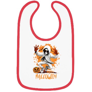 Discover Halloween Skeleton Dabbing Hip Hop Bibs
