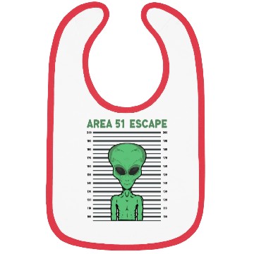 Discover Storm Area 51 Funny Alien Escape Bibs