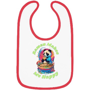 Discover Ramen Makes Me Happy Bibs