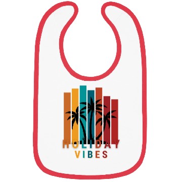 Discover Holiday vibes - tropical palms trees Vacation time Bibs