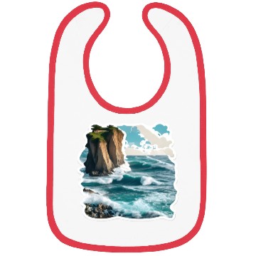 Discover A Dramatic Coastal Scene Bibs