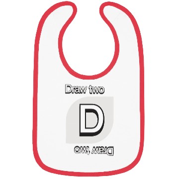 Discover Uno Draw Two Card Bibs