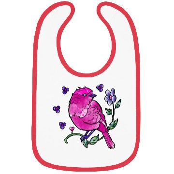 Discover Fuchsia Pink Bird Bibs