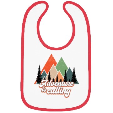 Discover Adventure Is Calling Retro Mountains Alps Bibs