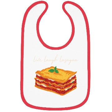 Discover Live Laugh Lasagna Bibs