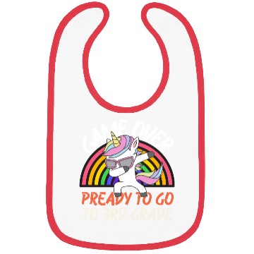 Discover Game over ready to go to 3rd grade, back to school Bibs