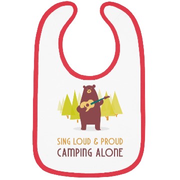 Discover Sing loud and proud - camping alone Bibs