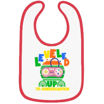 Discover Level up to kindergarten, back to school Bibs
