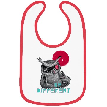 Discover Be different owl - unique & special Bibs