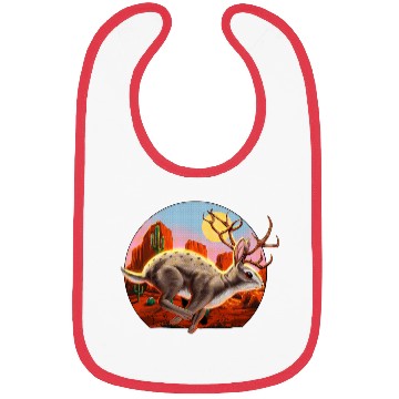 Discover Jackalope Cryptid Rabbit Bibs