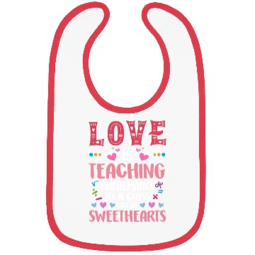 Discover Love Teaching Math Professor School Teacher Bibs