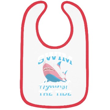 Discover Shark Lover Transgender Pride Flag Trans LGBT Bibs