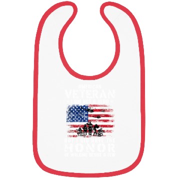 Discover US Army Veteran American Veteran Flag Bibs